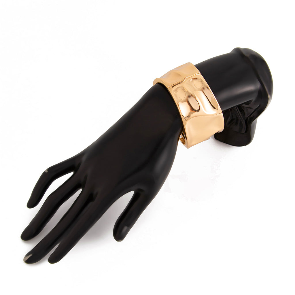 Beaten Finish 18K Gold Silver Anti Tarnish Kada Bangle Bracelet Bulk