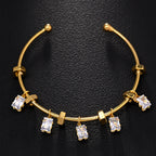Bulk Drop Charm Style Gold Silver CZ Anti Tarnish Copper Cuff & Kada