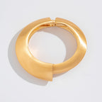 Matte Finish Wave 18K Gold Openable Kada Bracelet Pack Of 4 Women Bulk