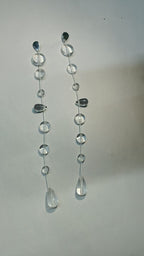 Transparent Ice Drop Pearl Beads Necklace Bracelet Earring Set Bulk