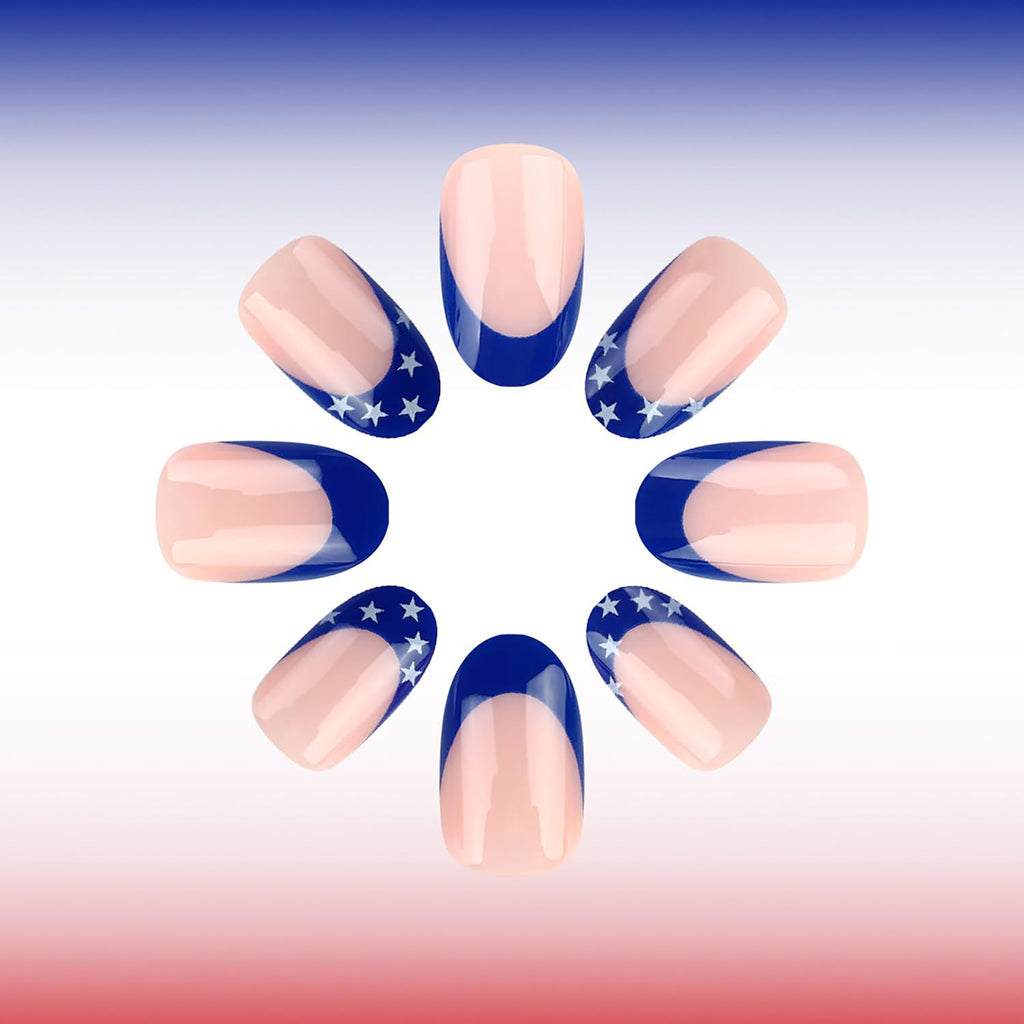 American Flag Finger Nail Pack Of 10 + Extra 14 For Women Bulk