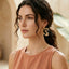 Gold Abstract Floral Hoop Earrings For Women Bulk
