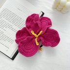 Pink Yellow Flower Peony Fabric Hair Accessories For Women Bulk