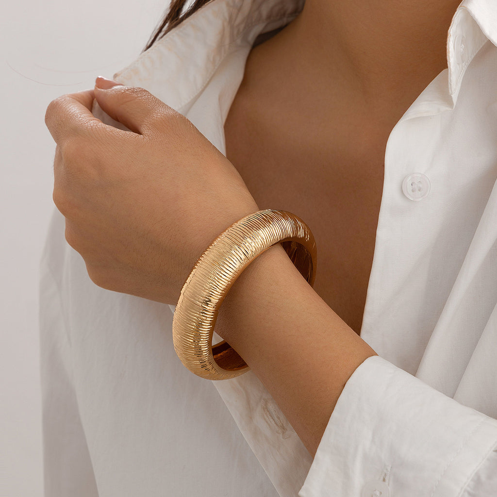 Bulk Gold Silver Round Gold Silver Plated Plain Alloy Cuff & Kada