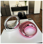 Oval Glossy Acrylic Blue Silver Gold Black Pick Colorful Hand Bag Bulk