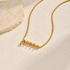 Gold Spiral Coil Plain Anti Tarnish Stainless Steel Necklace Women Bulk