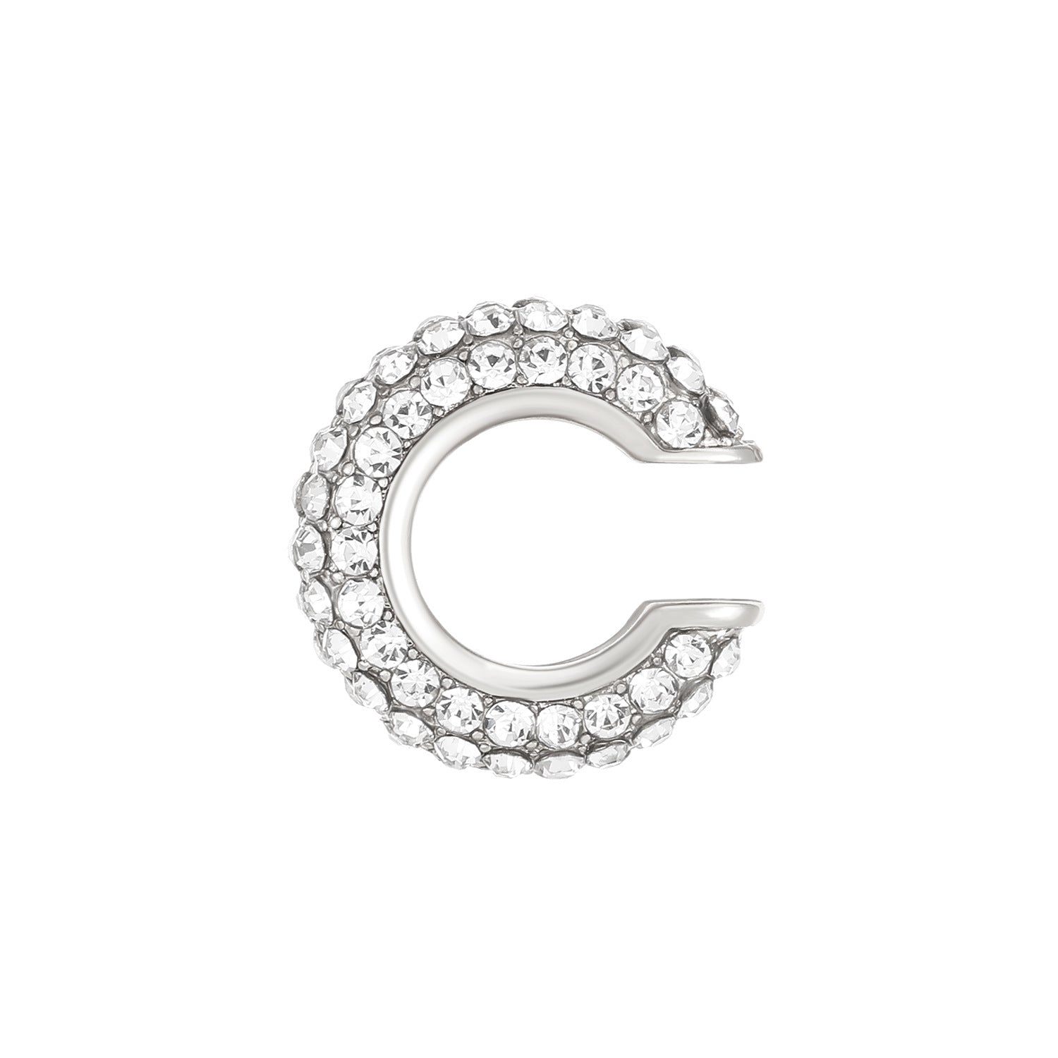 Studded Gold CZ Anti Tarnish Air Cuff Stud Earring Pack Of 2 Bulk