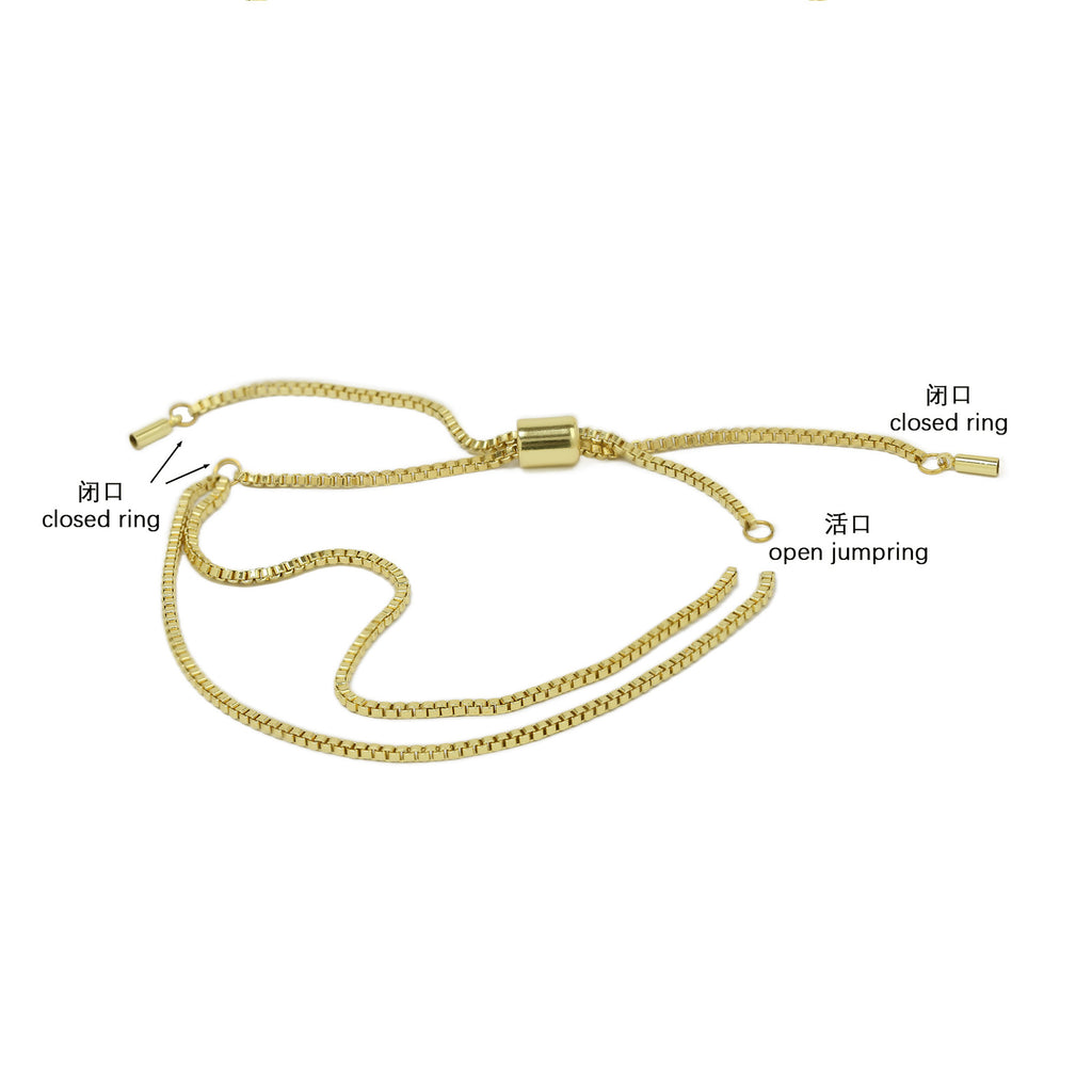 Personalized Gold-Plated Name Bracelet Custom Letter Adjustable Bracelet for Women