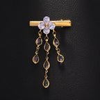 Drop Rhinestone 18K Gold Silver Hair Clips Hair Accessories Women Bulk