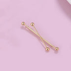 Cross Over 18K Gold Anti Tarnish Hair Pin Hair Accessories Kids Bulk