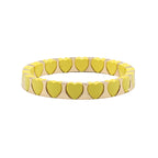 Multi Color Heart Gold Enamel Copper Bracelet Wrist Wear For Women Bulk