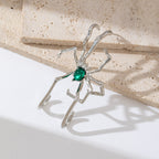 Gothic Spider Design Gold Silver Plated CZ Single Ear Cuff Earrings Bulk