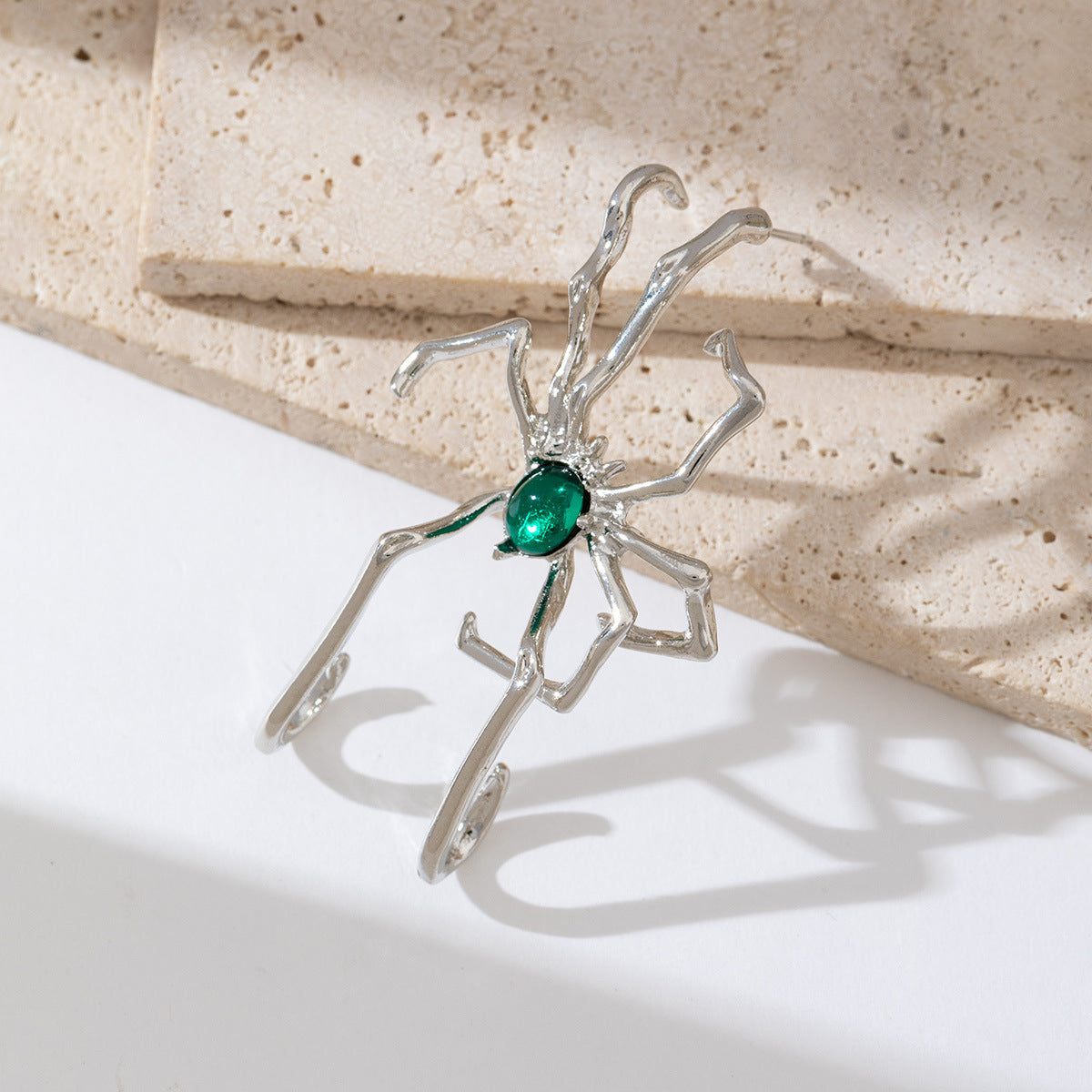 Gothic Spider Design Gold Silver Plated CZ Single Ear Cuff Earrings Bulk