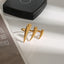 Pointy 18K Gold Anti Tarnish Stainless Steel Dual Finger Ring Bulk