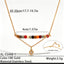 Multi Color Gemstone Beads Gold CZ Anti Tarnish Copper Necklace Bulk