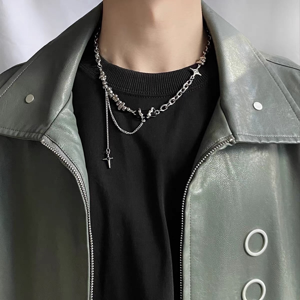 Silver Stainless Steel Necklace Chain For Women Men Bulk