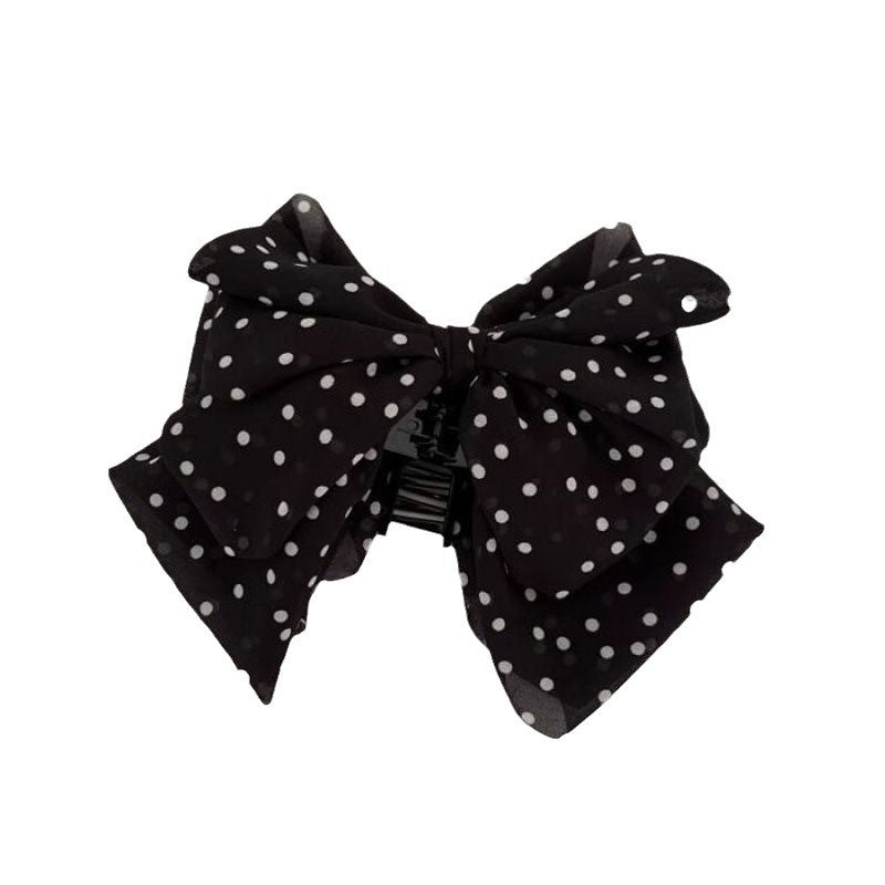 Black White Dots Cloth Hire Band Hair Accessories For Girl Women Bulk