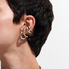 Two Tone Gold Silver Stainless Steel Anti Tarnish Stud Earring Bulk