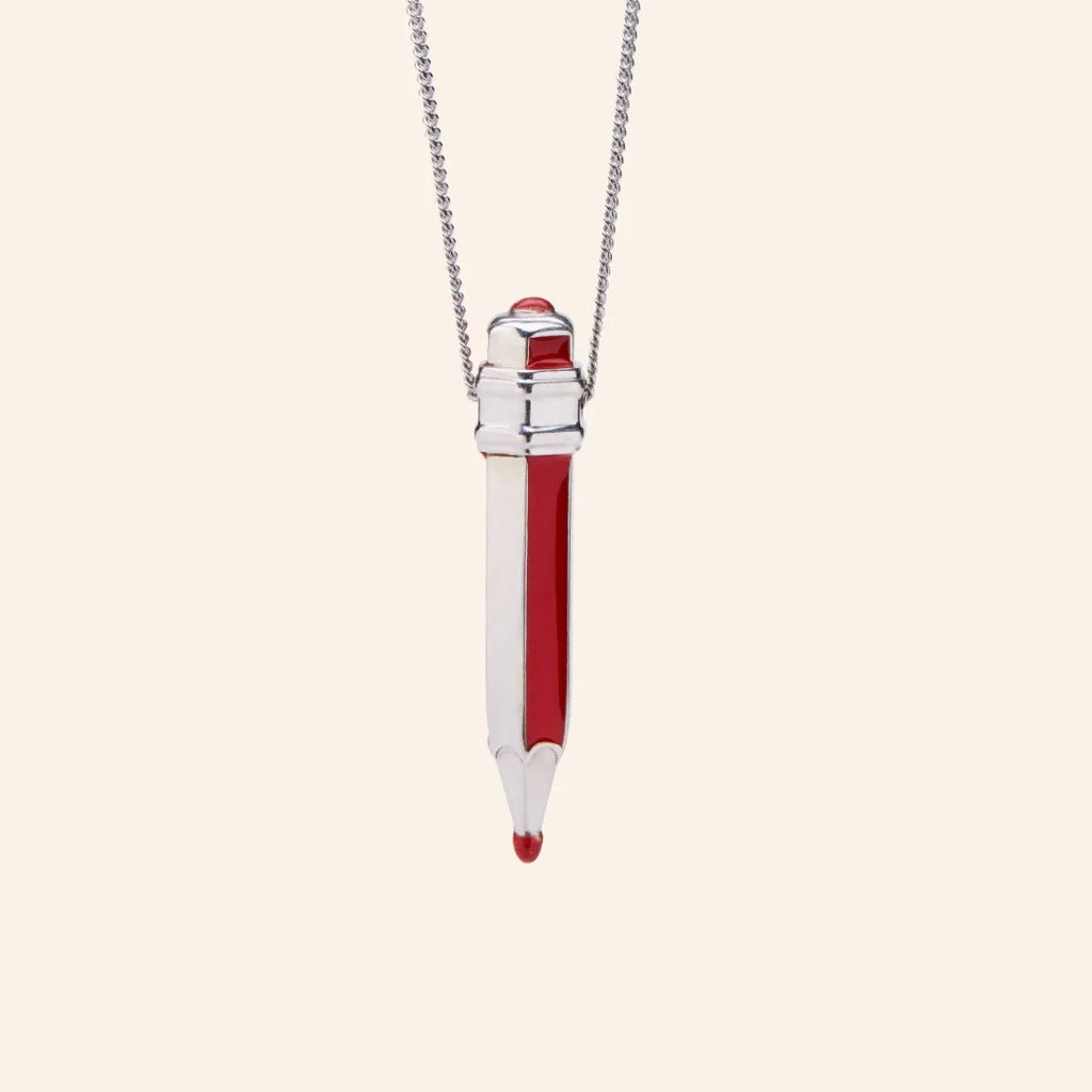 Multi Color Trendy Pencil Style Gold Silver Enamel Copper Necklace Bulk