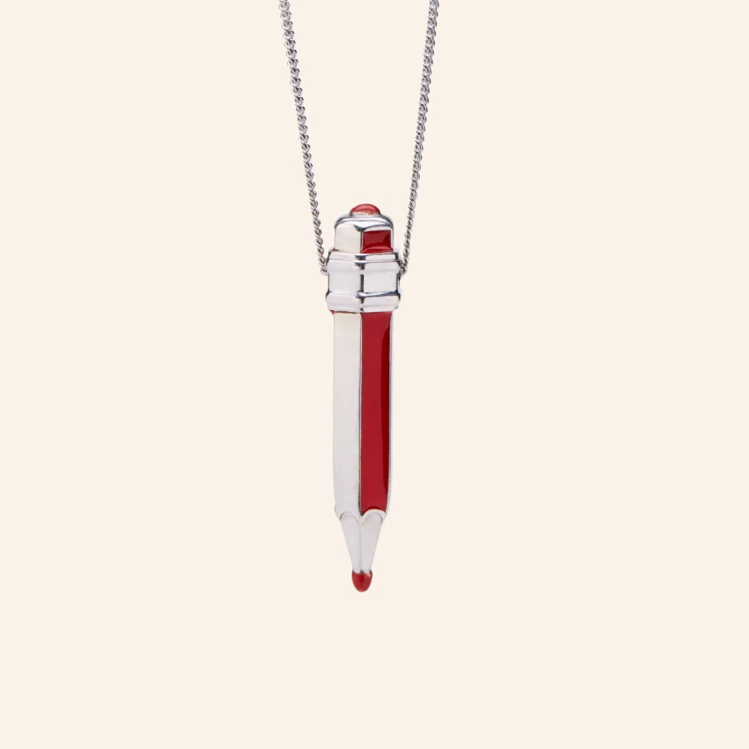 Multi Color Trendy Pencil Style Gold Silver Enamel Copper Necklace Bulk