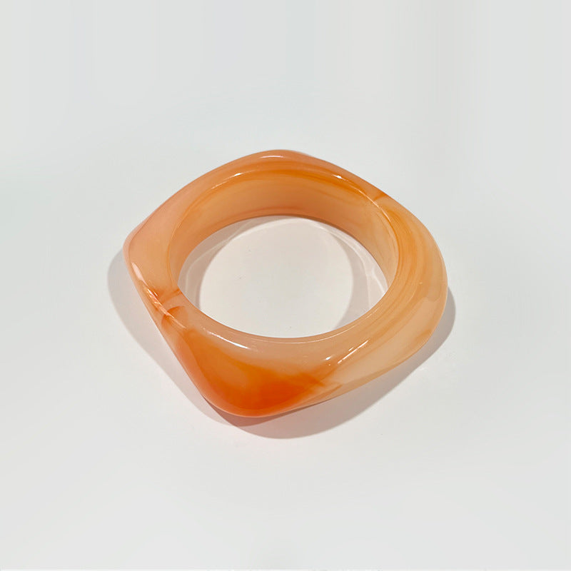 Geometric Red Green Blue Pink Acrylic Glossy Kada Bangle Bracelet Bulk