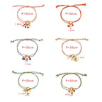 Multi Color Charms Gold Plated Beads Stainless Steel Bracelet Bulk