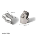 Two Tone 18K Gold Silver Stainless Steel Anti Tarnish Ear Cuff Earring For Women
