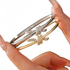 Designer Floral Dual Tone Gold Silver Plated CZ Copper Cuff & Kada Bulk