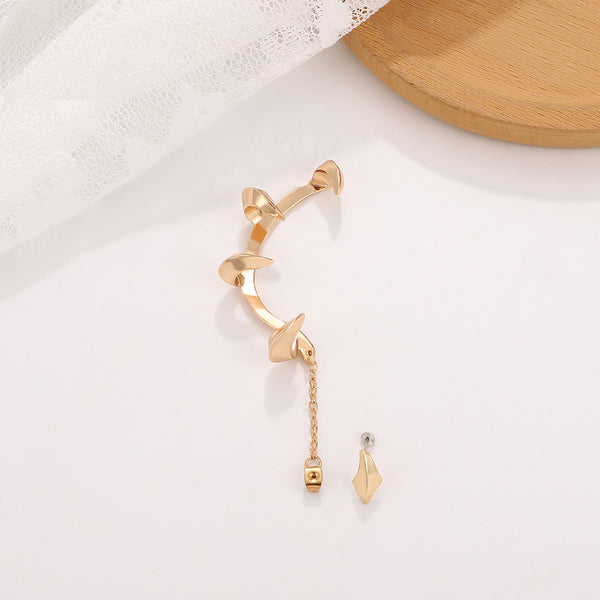 Devil Gothic 18K Gold Plated Anti Tarnish Ear Cuff Earring Pair Bulk Secondary image