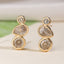Solitaire 18K Gold Cubic Zirconia Anti Tarnish Stud Earring Women Bulk
