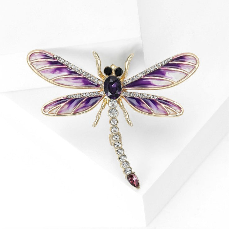 Multi Color Butterfly Cubic Zirconia Gold Copper Brooch Women Bulk