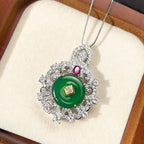 Green Pink White Silver CZ Anti Tarnish Pendant Earring Bulk