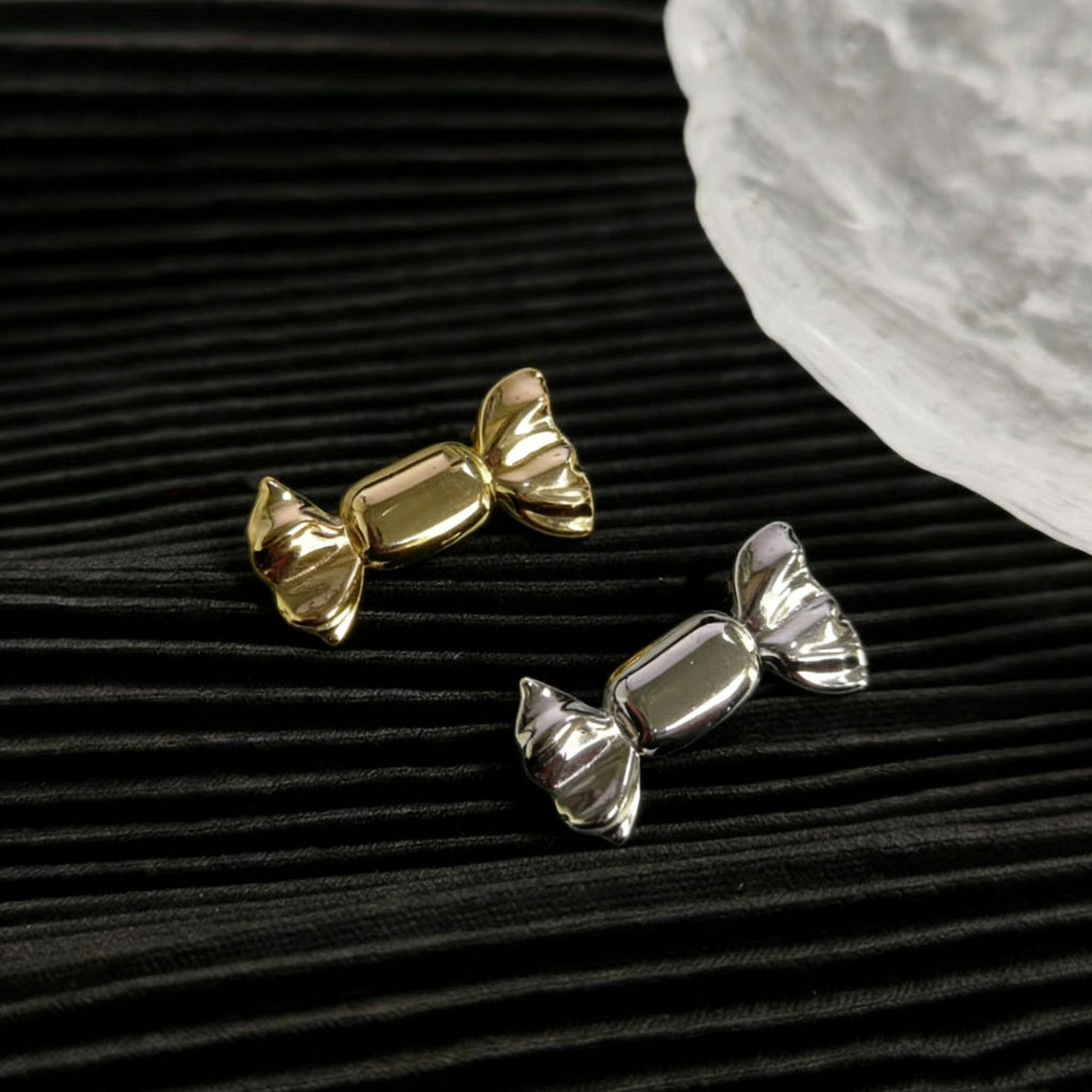 Gold Silver Candy Plain Adjustable Ring For Women
