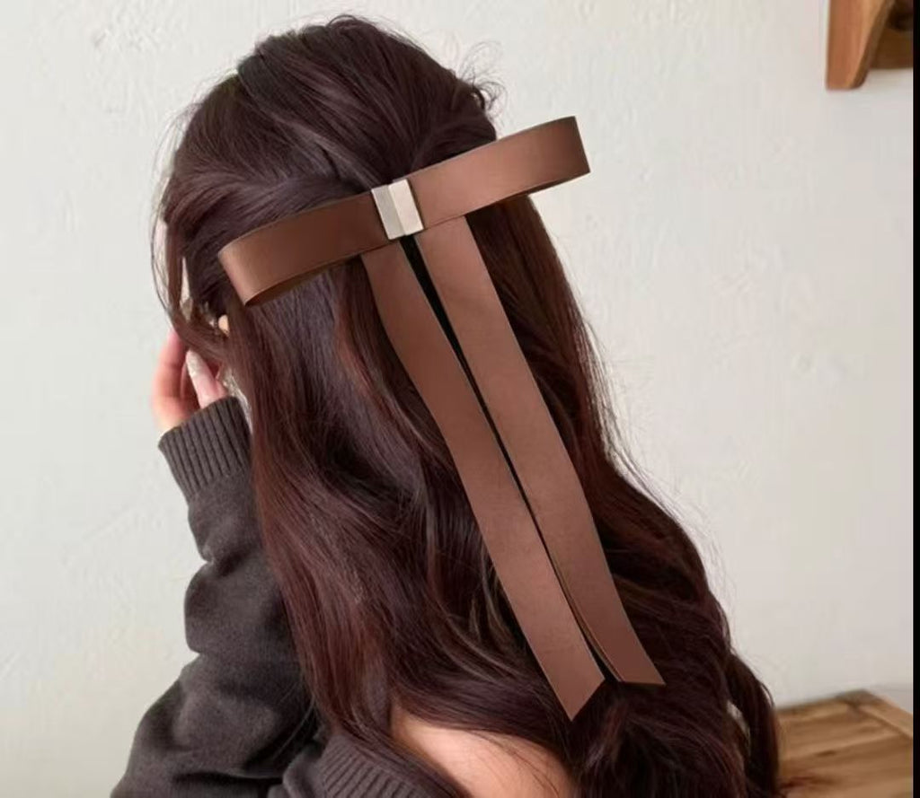 Multi Color Magnetic Bow Gold Plated Plain Hair Accessories For Women Bulk