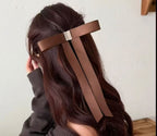 Multi Color Magnetic Bow Gold Plated Plain Hair Accessories For Women Bulk