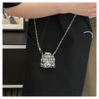 Cubic Zirconia 18K Gold Silver Banquet Shoulder Chain Small Bag Bulk
