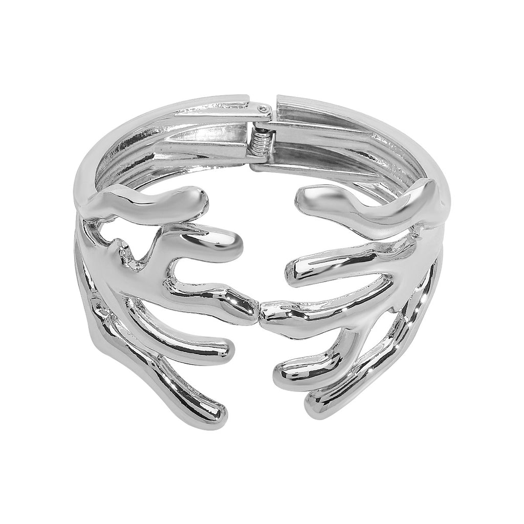 Tree Root 18K Gold Silver Anti Tarnish Openable Kada Bracelet Bulk