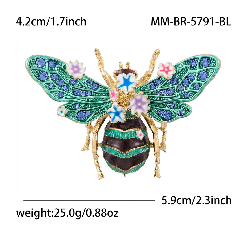 Multi Color Butterfly Gold Plated Rhinestone Brooch For Women Bulk