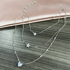Drop Star Heart Solitaire Gold Anti Tarnish Layer Necklace Chain Bulk