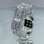 Luxury Triple Band Silver CZ Copper Anti Tarnish Solitaire Ring Bulk