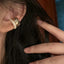 Gold Silver Double Band Cubic Zirconia Copper Ear Cuff Earrings Women Bulk