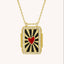 Heart CZ 18K Gold Red Black Anti Tarnish Necklace Pendant Chain Bulk