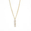 Stylish Teardrop Heart Stone Gold CZ Anti Tarnish Copper Necklace Bulk