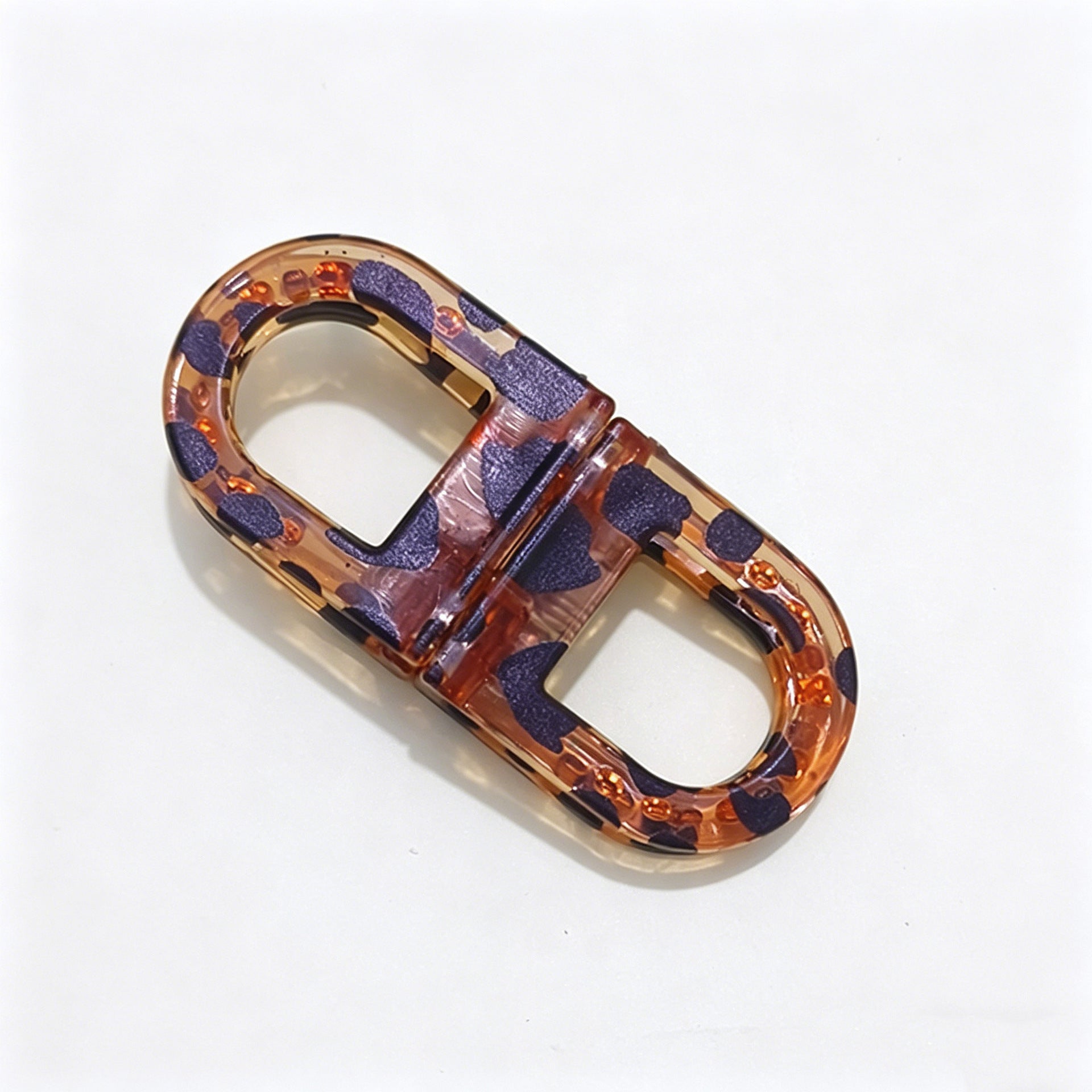 Multi Color Spring Clasp Clip Silver Resin Hair Accessories For Women Bulk