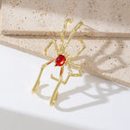 Gothic Spider Design Gold Silver Plated CZ Single Ear Cuff Earrings Bulk