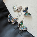 Shall Butterfly Cubic Zirconia Silver Anti Tarnish Stud Earring Bulk