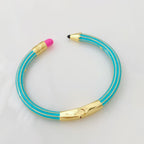 Trendy Pencil Style Gold Enamel Anti Tarnish Copper Cuff & Kada Bulk