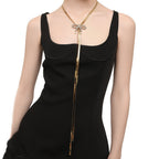 Bow Rhinestone Pearl 18K Gold Necklace Snake Chain For Women Bulk