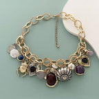 Various Charm 18K Gold Silver Pearl Quartz Chunky Necklace Chain Bulk