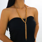 Gold Links Anti Tarnish Copper Necklace For Women Bulk